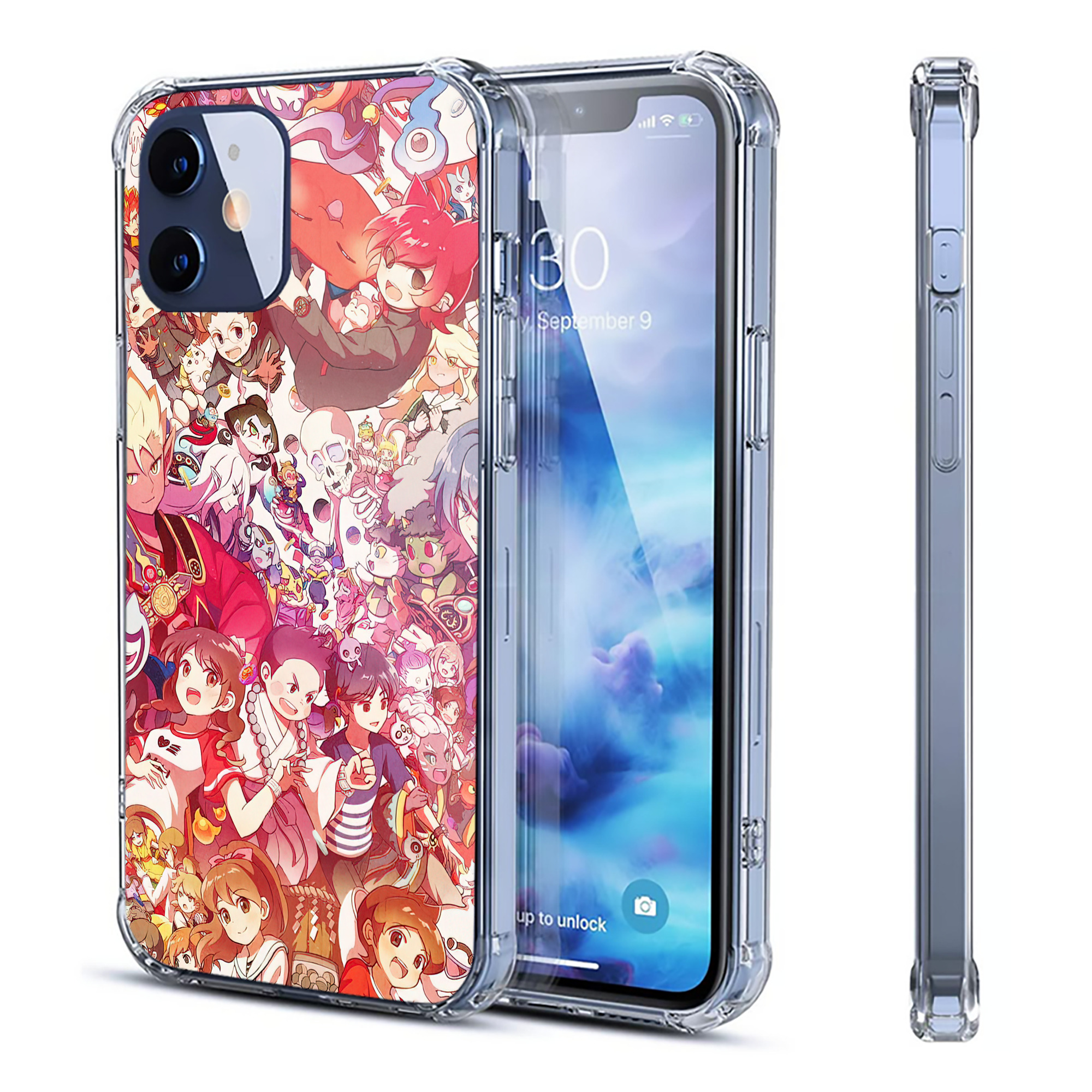 （画像用） 妖怪ウォッチ Yo-kai Watch 【iPhone 12シリーズ対応】透明スマホケース（クリアソフトケース）